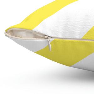 Yellow Cabana Stripe Outdoor Pillow