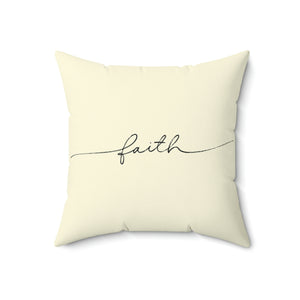 Faith Handwritten Outdoor Pillow