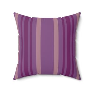 Purple Stripe Outdoor Pillow