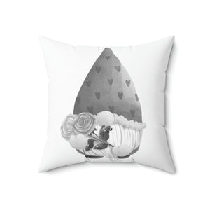 Valentines Day Gnome Outdoor Pillow