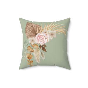 Boho Flowers Outdoor Pillow