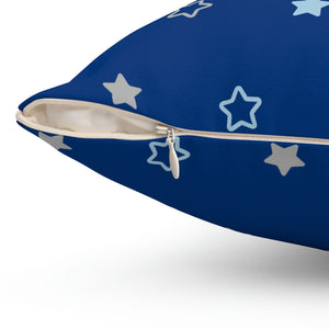 Blue Stars Outdoor Pillow