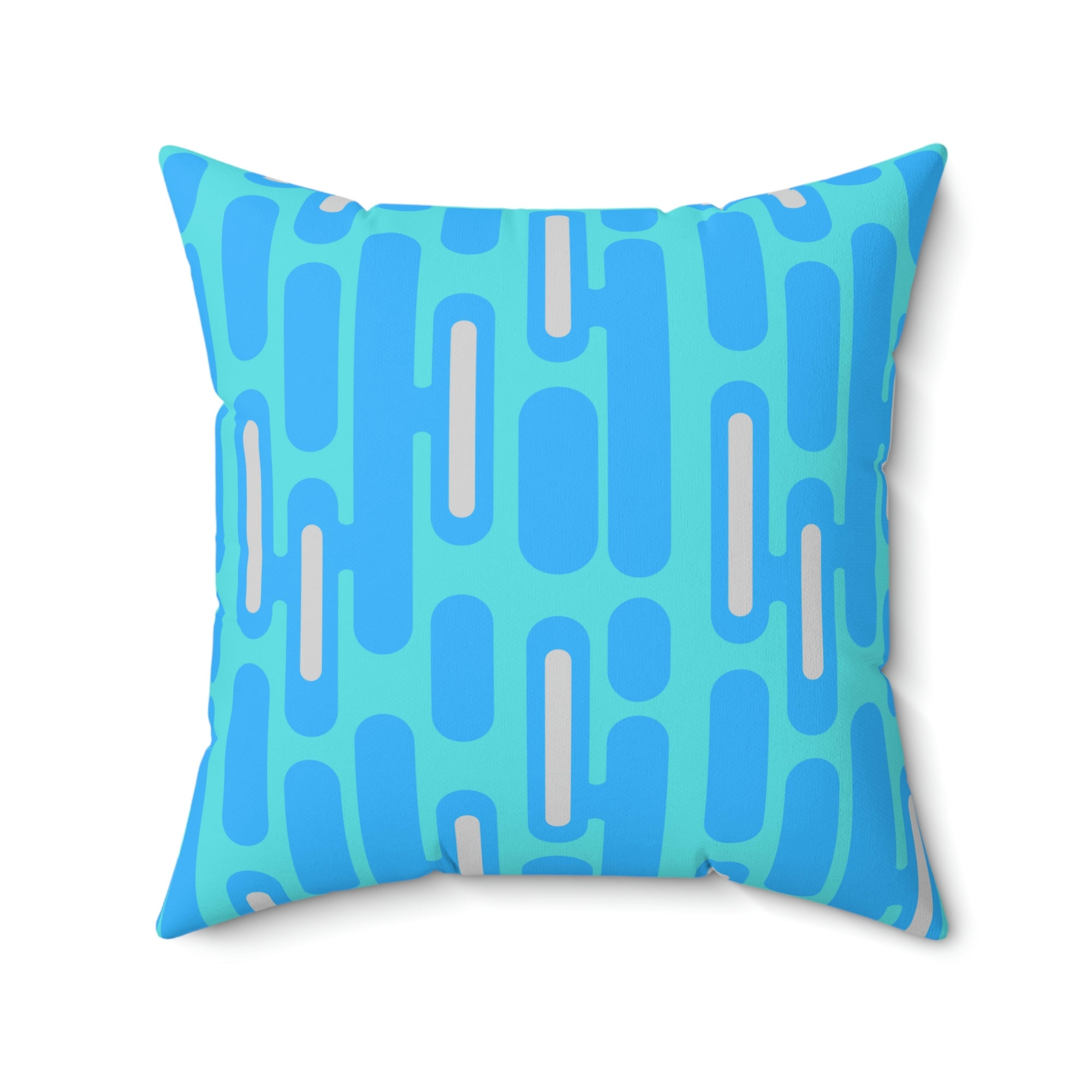 Modern Blue Design Outdoor Pillow