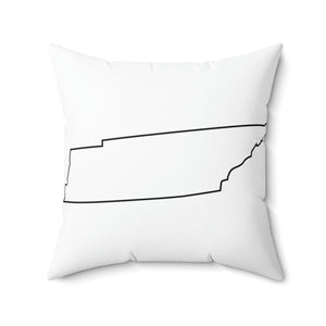 Tennessee Outline Outdoor Pillow