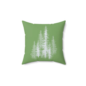 Pine Trees Outdoor Throw Pillow