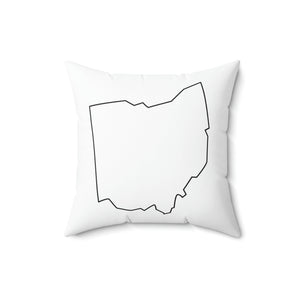 Ohio Outline Outdoor Pillow