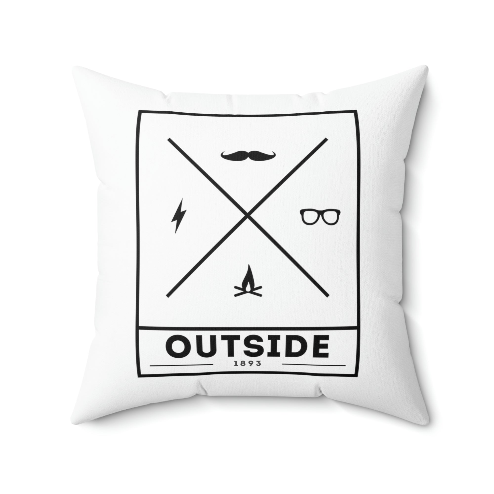 Outside Cross Outdoor Pillow