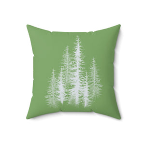 Pine Trees Outdoor Throw Pillow