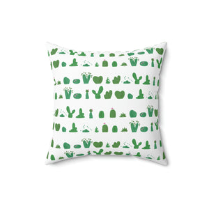 The White Cactus Outdoor Pillow