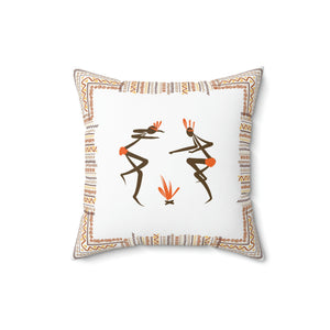 Aztec Dance Outdoor Throw Pillow