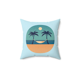 Hammock and Trees Outdoor Throw Pillow