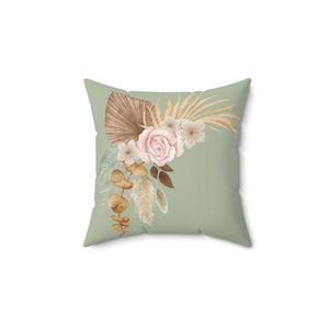 Boho Flowers Outdoor Pillow