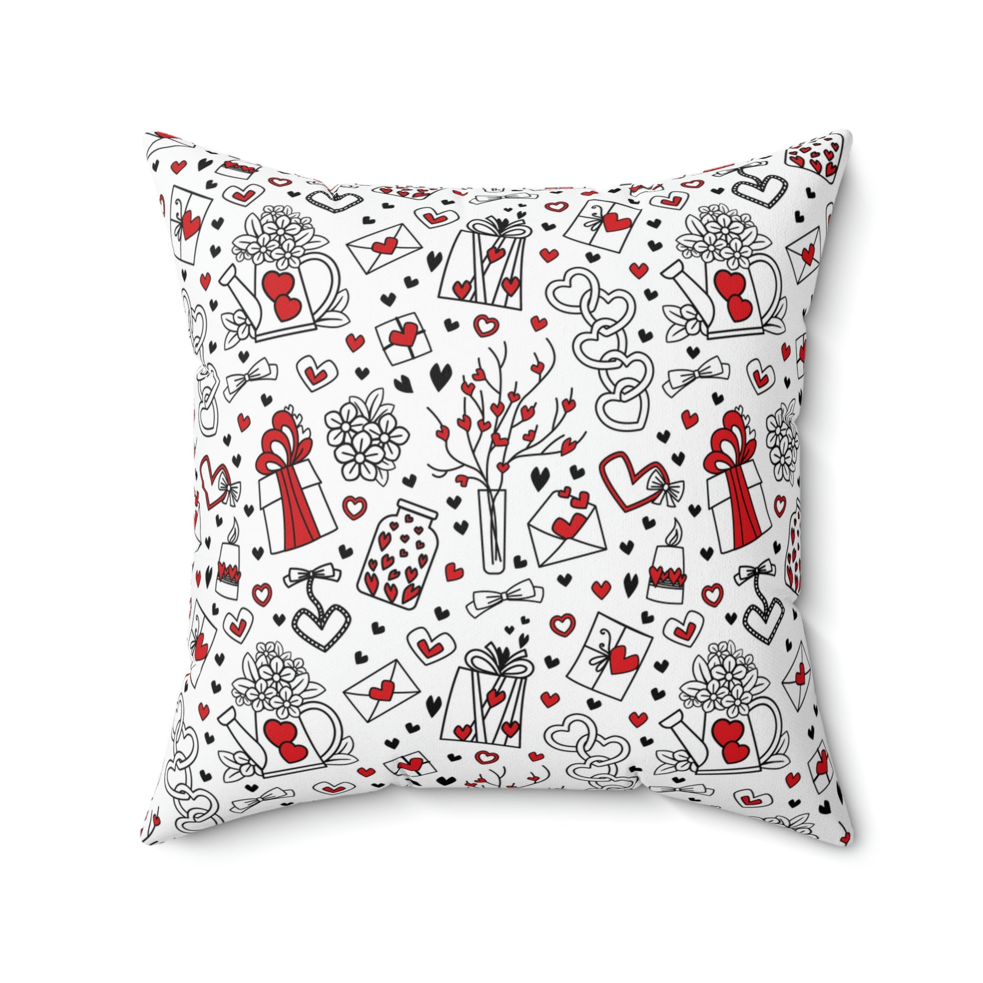 Valentines Day Pattern Outdoor Pillow