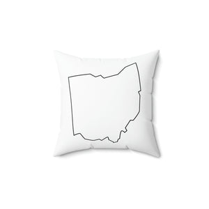 Ohio Outline Outdoor Pillow