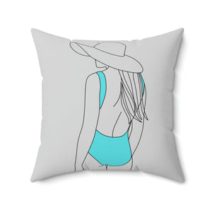 Beach Girl Outdoor Pillow