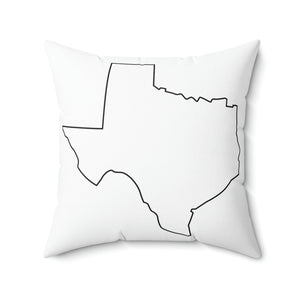 Texas Outline Outdoor Pillow