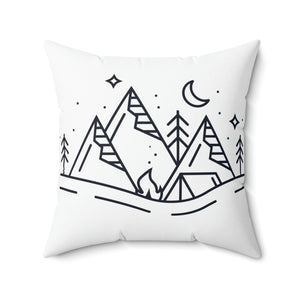 Star and Mountain Outdoor Pillow