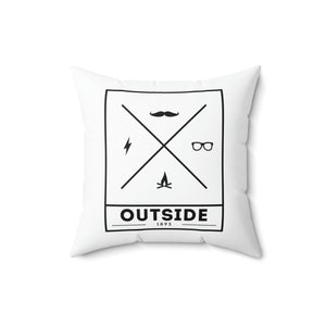 Outside Cross Outdoor Pillow