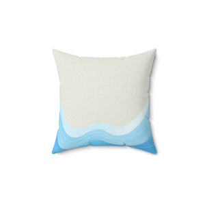 Sand and Beach Waves Outdoor Throw Pillow