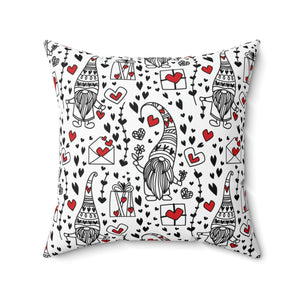 Gnome and Hearts Outdoor Pillows