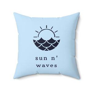 Sun n Waves Outdoor Pillow