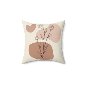 Boho Flower Designs Outdoor Pillow