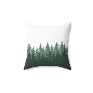 Pine Tree Forest Outdoor Throw Pillow