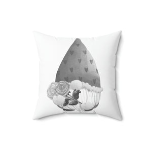 Valentines Day Gnome Outdoor Pillow