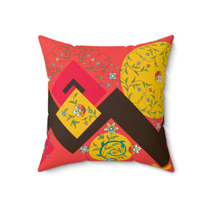 Persian Design Mix Outdoor Throw Pillow