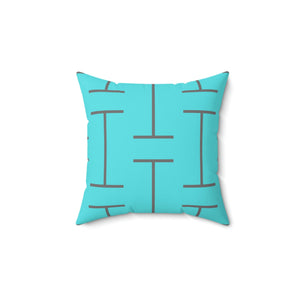 Turquoise Modern Pattern Outdoor Pillow