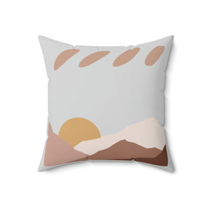 Boho Mountains Outdoor Pillow