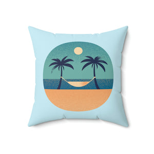 Hammock and Trees Outdoor Throw Pillow