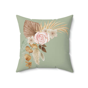 Boho Flowers Outdoor Pillow