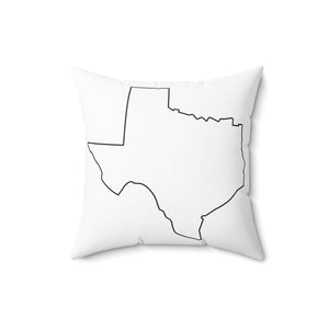 Texas Outline Outdoor Pillow