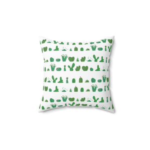 The White Cactus Outdoor Pillow