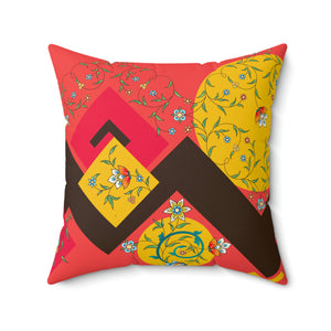 Persian Design Mix Outdoor Throw Pillow