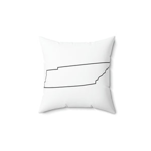 Tennessee Outline Outdoor Pillow