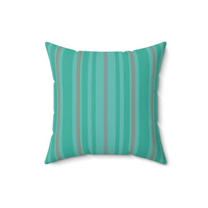 Green Stripe No 1 Outdoor Pillow