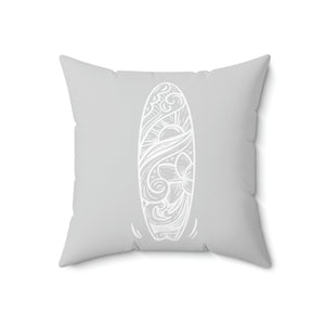 Surfboard Doodle Outdoor Pillow