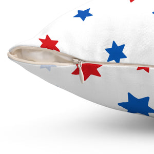 USA Stars Pattern Outdoor Throw Pillow