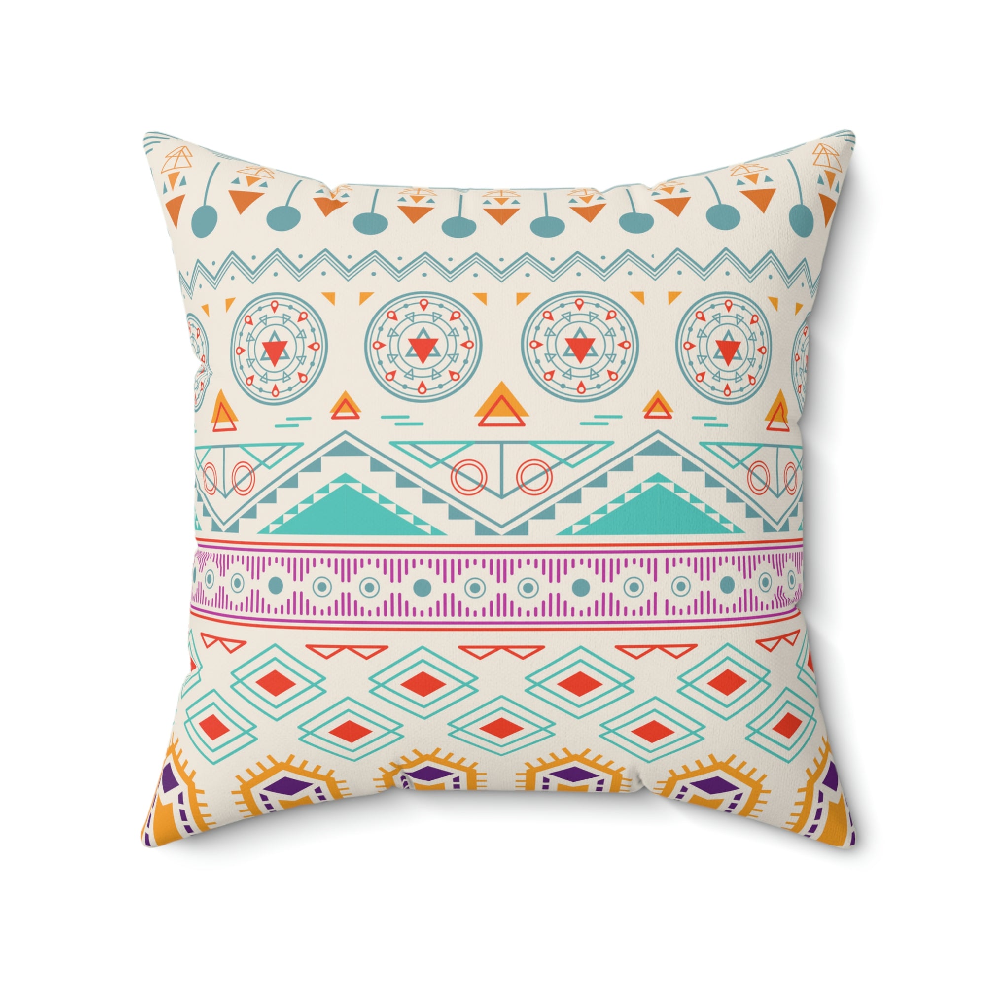 Aztec Pattern Outdoor Throw Pillow