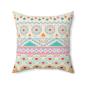 Aztec Pattern Outdoor Throw Pillow