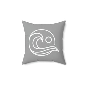 Grey Wave Outdoor Pillow