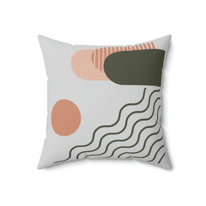 Boho waves n sun Outdoor Pillow