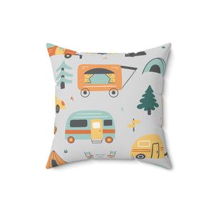 Camper Life Outdoor Throw Pillow