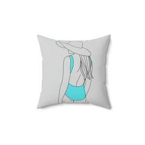 Beach Girl Outdoor Pillow