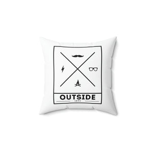 Outside Cross Outdoor Pillow