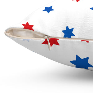 USA Stars Pattern Outdoor Throw Pillow