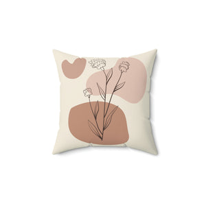 Boho Flower Designs Outdoor Pillow