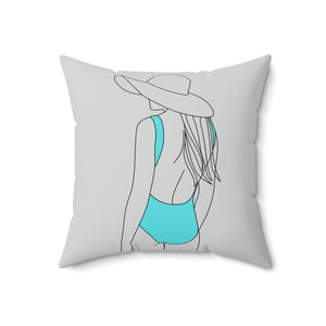 Beach Girl Outdoor Pillow